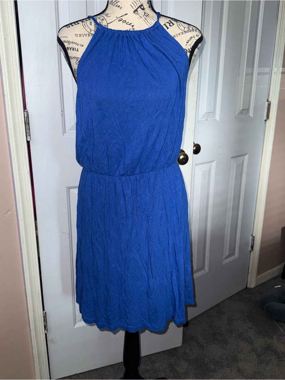Classic Royal Blue Halter Summer Dress Bundle
